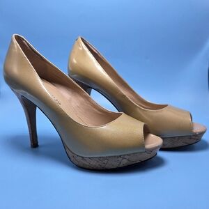 Antonio Melani Women's Peep Toe Carolina279 Sander Size 8.5M Stiletto High Heels